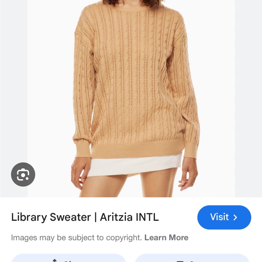 Library Cable Knit Sweater - Picture 2 of 3